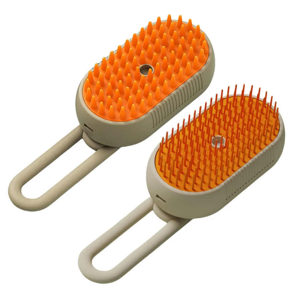 3 in 1 Cat Steam Brush Pet Hair Removal Comb Pet Hair Cleaning Brush Comb for Dogs Cats for Removing Tangled and Loosse Hair