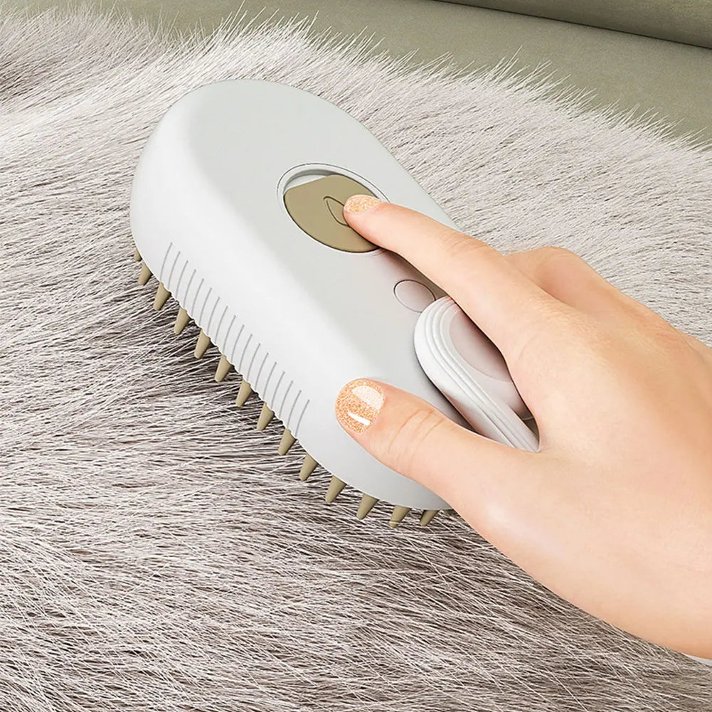 3 in 1 Cat Steam Brush Pet Hair Removal Comb Pet Hair Cleaning Brush Comb for Dogs Cats for Removing Tangled and Loosse Hair